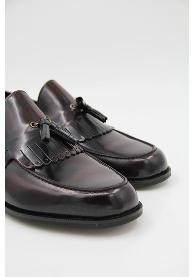 Carfier 1347 Erkek Klasik Ayakkabı - Bordo-bordo