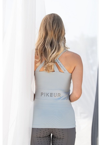 Pikeur Selection Lüks Şık Ve Nefes Alabilir Kadın Spor T - Shirt Açık Mavi