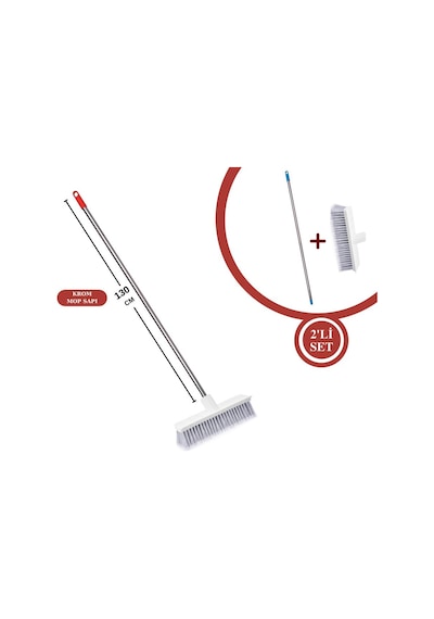 FLORA FT508 KROM MOP SAPI VE YUMUŞAK YER FIRÇASI F163