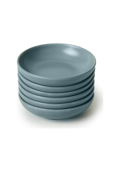 Keramika Mat Yeşil Halka Çerezlik/sosluk 13 Cm 6 Adet 322 Çok Renkli