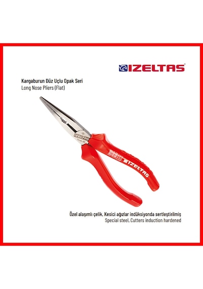 İzeltaş Izole Karga Burun Pense, 160 Mm Opak Seri,güvenli Ve Dayanıklı