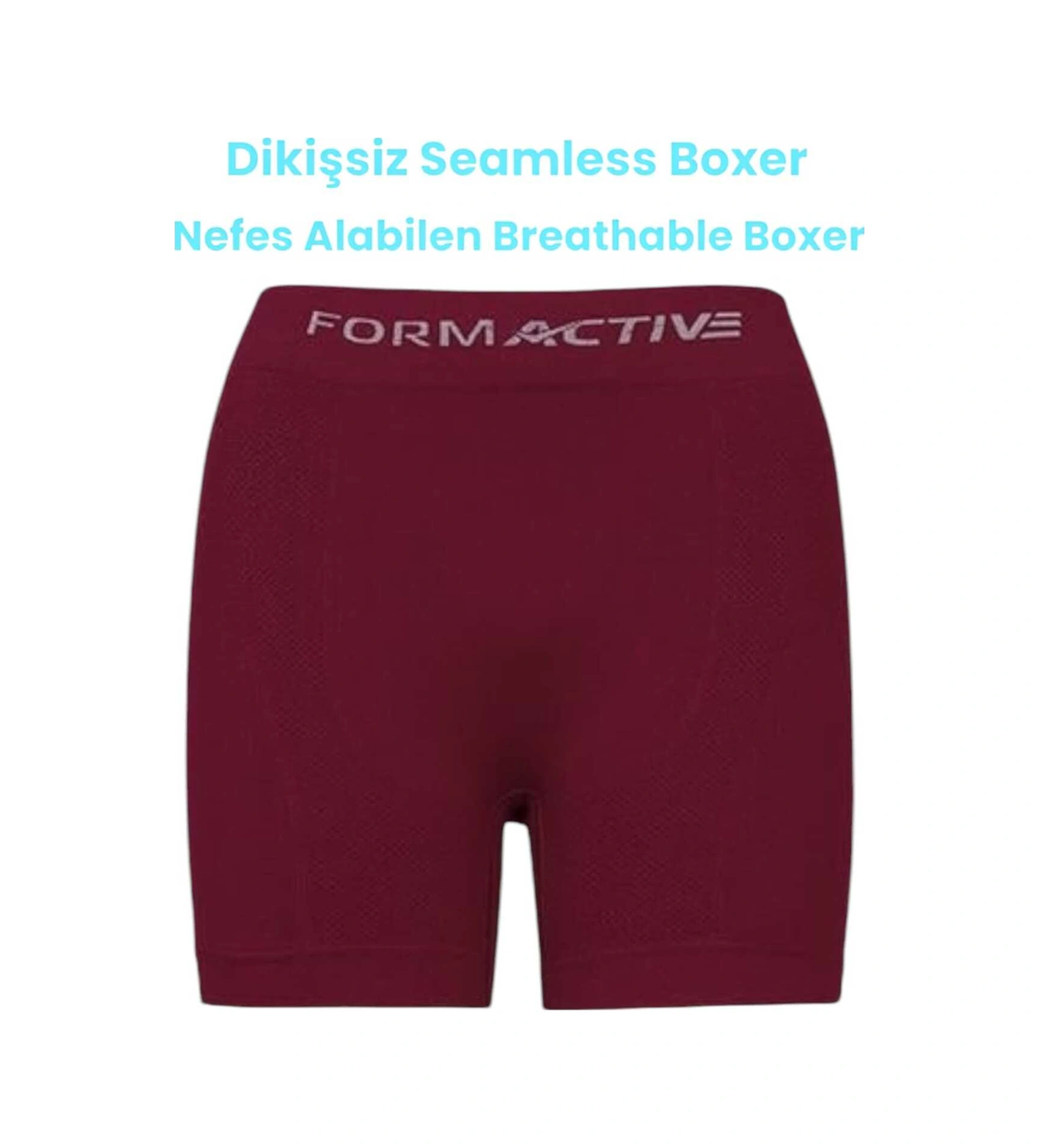 Tezzgelsin Erkek Dikişsiz/seamless Nefes Alabilen Boxer 6 Adet Füme - Bordo