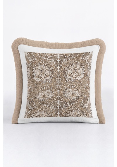 Damask Çiçek Avangart Saçaklı Yastık Kılıfı - Floral Klasik Bej Vizon Krem Püsküllü Kırlent Kılıfı Yalın Yörünge Ritüel Damask Çiçek Avangart Saçaklı Yastık Kılıfı - Floral Klasik Bej Vizon Krem Püsküllü Kırlent Kılıfı Yalın Yörünge Ritüel