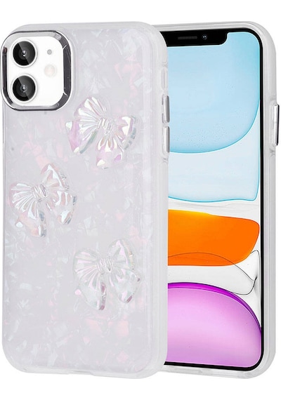 Apple Uyumlu iPhone 11 Kılıf Kabartma Figürlü Parlak Eralli Silikon