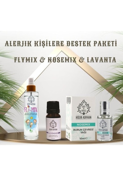 Art De Huile Hülya Kayhan Burun Çevresi Yağı 10 ML + Fly Mix Vücut Spreyi 120 ML + Lavanta Yağı 10 ML