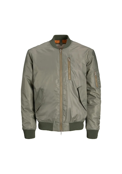 Jack & Jones Erkek Jcotrace Su İtici Bomber Ceket 12301762 Yeşil