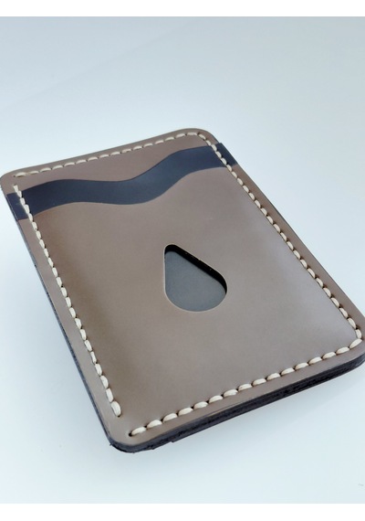Luna Luster El Yapımı Hakiki Deri Minimalist Kartlık Ve İnce Cüzdan Drc96 Acı Kahverengi