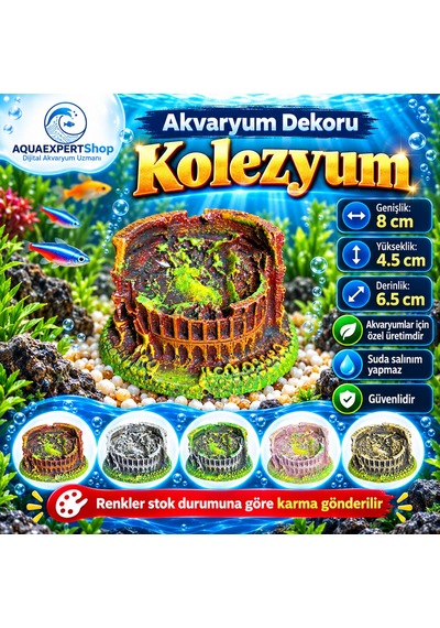 Akvaryum Dekoru - Kelezyum - Salınım Yapmaz - Balıklar İçin Güvenli
