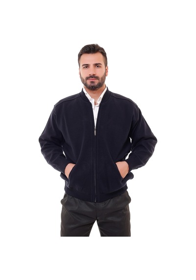 Bawcompany Erkek Lacivert Astarlı Çelik Örgü Hırka