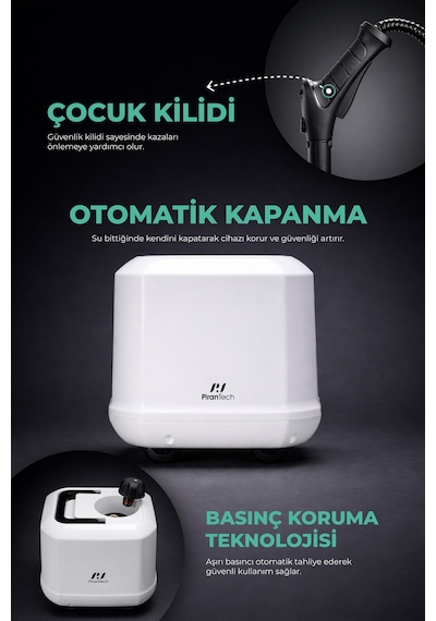 PiranTech CB-105A 2000 W Buharlı Temizlik Makinesi