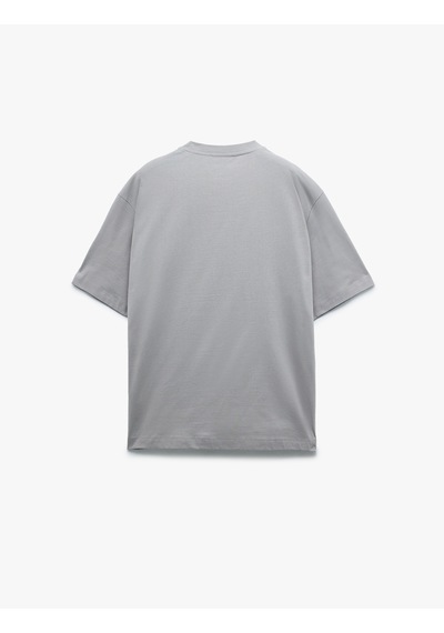 Koton Kısa Kollu Pamuklu Bisiklet Yaka Basic Oversize Tişört Gri 5sam10152hk Gri Koton Kısa Kollu Pamuklu Bisiklet Yaka Basic Oversize Tişört Gri 5sam10152hk Gri