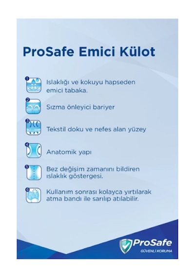 Prosafe Yetişkin Emici Külot 80 - 120 Cm M Medium 28 Li