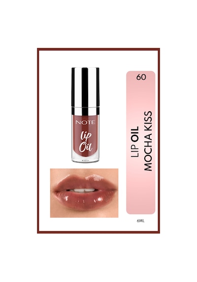 Note Cosmetique Lip Oil Nemlendirici ve Parlatıcı Dudak Bakım Yağı - 60 Mocha Kiss - Kahverengi