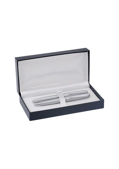 Steelpen 0165 Desenli Krom Dolma Kalem+tükenmez Standart