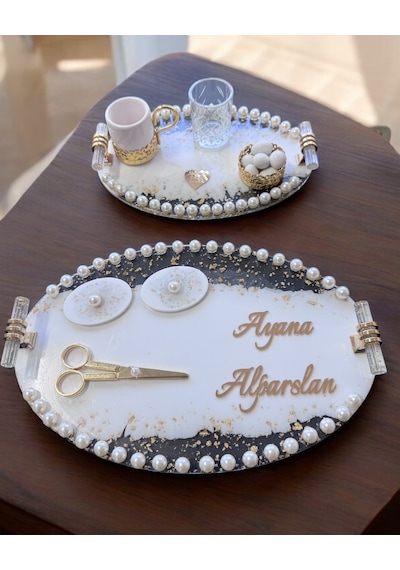 Sincere Gold Söz Nişan Tepsisi Gold