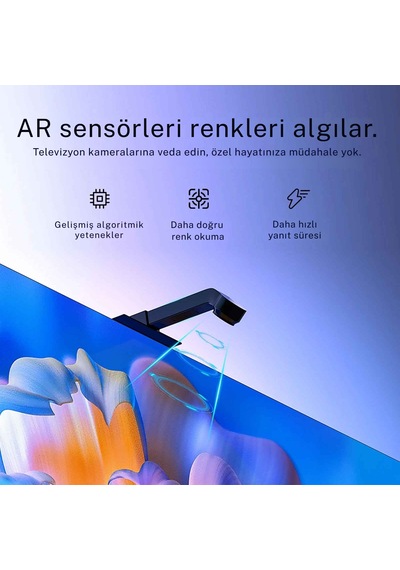 Monozone Ambiligt Rgb Tv Arkası Şerit Aydınlatmalı Uygulama Kumanda Kontrolü Sese Duyarlı 5metre