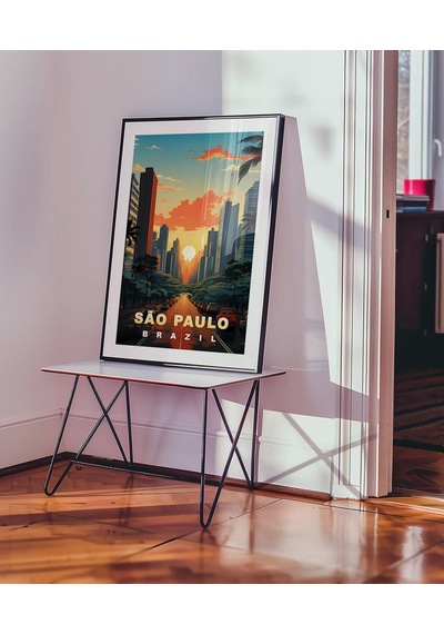 Çerçevesiz Poster São Paulo Gökyüzü
