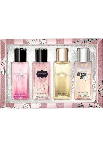 Victoria's Secret Luxury Fragrance Mists Tease 75 Ml + Dream Angel 75 Ml + Heavenly 75 Ml + Bombshell 75 Ml Kadın Parfüm Seti