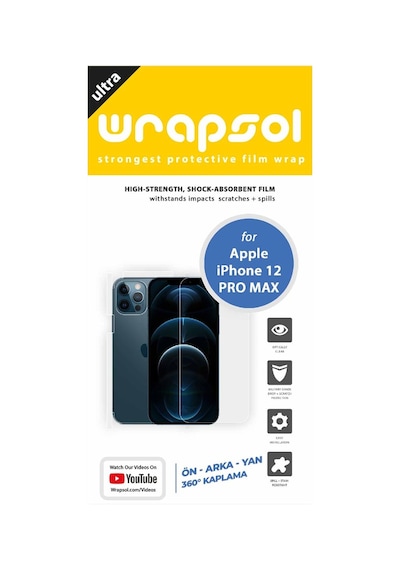 Apple Uyumlu   iPhone 12 Pro Max Ekran Koruyucu,Arka Ön Yan,Poliüretan Film
