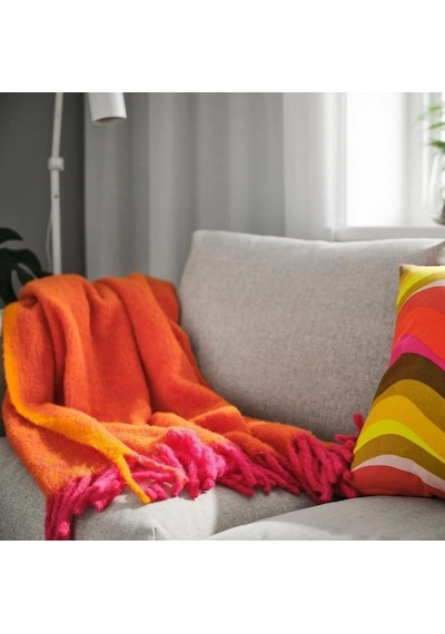 Ikea Klıppoxel Polar Koltuk Örtüsü Tek Kişilik 130 X 170 Cm Çok Renkli