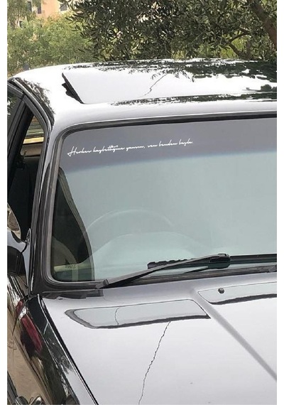 Herkes Kaybettiğine Yansın Sen Benden Başla Özel Yazı Oto Özel Yeni Sticker 40 3 Cm