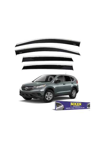 Niken Honda Crv Uyumlu Cam Rüzgarlığı Kromlu 2013+ Niken 047 Hd10 02 01
