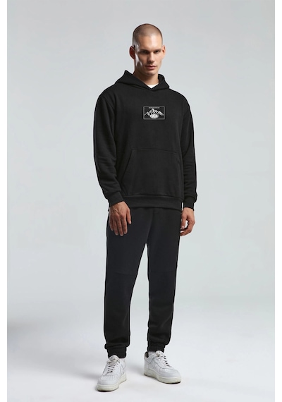 Kappa Benmanaj Erkek Beyaz Sweatshirt - Siyah Siyah