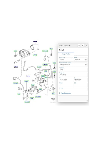 Vakum Pompa Conta Tk Focus Cmax 1.6tdcı Dv6 Kys 348 - 3m5q 2a454 Da