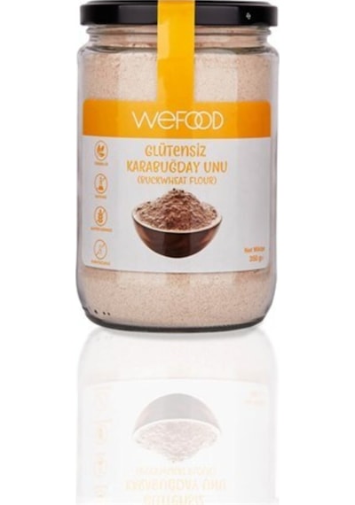 Wefood Glütensiz Vegan Katkısız Çiğ Karabuğday Unu 350 Gr