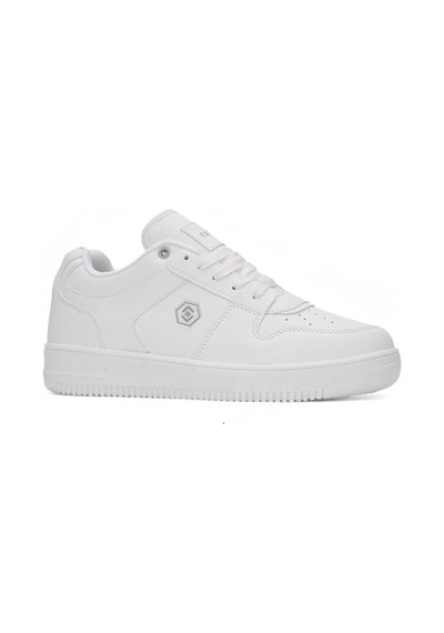 Günlük Unisex Spor Ayakkabı Bağcıklı Bilek Destekli Hafif Kalın Yüksek Taban Sneaker 2100 10-beyaz-beyaz