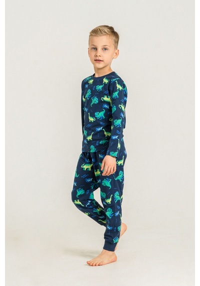 Rolypoly Erkek Çocuk Nap Is Over Mavi Uzun Kol Pijama Takım Rp3887-c-v1 Rp3887-c-v1