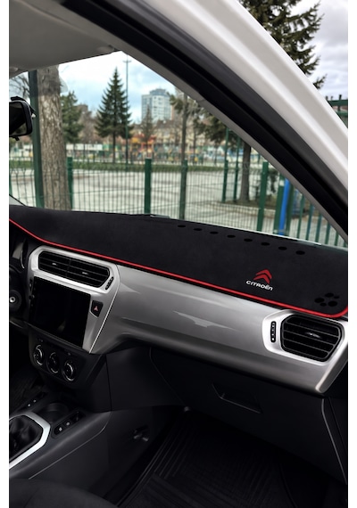 Citroen C-elysee Uyumlu Ön Gösterge Paneli Torpido Kaplama Koruma Halısı Siyah