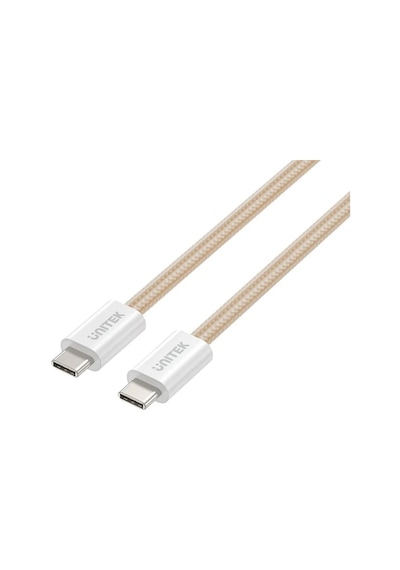 Unıtek Type-c Manyetik Hızlı Şarj Kablosu Beyaz C14141awh01-1m Ttkunı0001