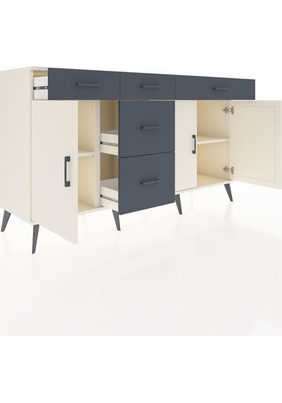 Kronos Konsol 2 Raflı 5 Çekmeceli 3 Kapaklı 176x59x99 Aytaşı-aytaşı/antrasit Aytası/antrasıt - Aytası Kronos Konsol 2 Raflı 5 Çekmeceli 3 Kapaklı 176x59x99 Aytaşı-aytaşı/antrasit Aytası/antrasıt - Aytası