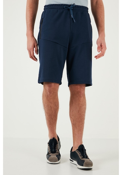 Buratti Belden Bağlamalı Pamuklu Cepli Regular Fit Erkek Short 5908047 Indigo