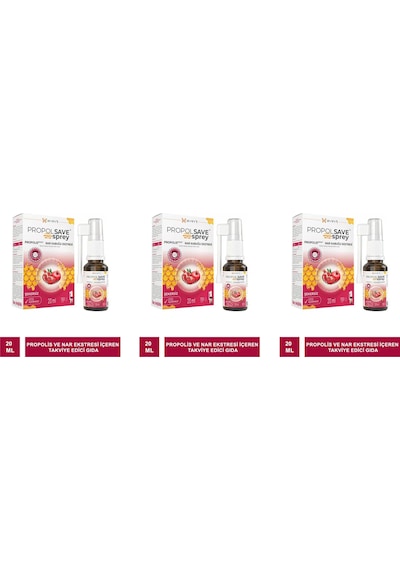 Haver Propolsave Propolis Nar Sprey 3 x 20 ML