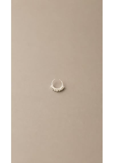 925 Ayar Gümüş Taşlı Halka Piercing Küpe Minimal Zirkon Detaylı Şık Tasarım çok renkli