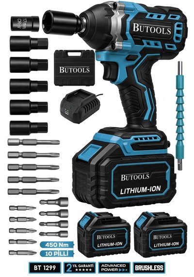 Butools ST-23 450 NM Akülü Somun Bijon Sökme Makinesi Mavi