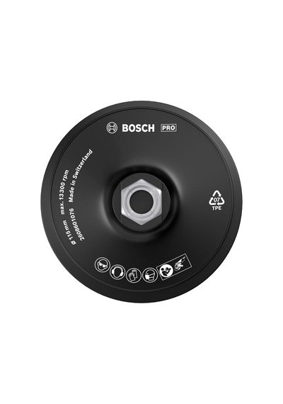 Gummischleifteller 115 Mm, 1 Adet.