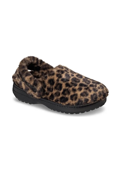 Crocs Cls Unfurgettable Animal Clog Leopar Desenli Kadın Terlik-11733 Kahverengi