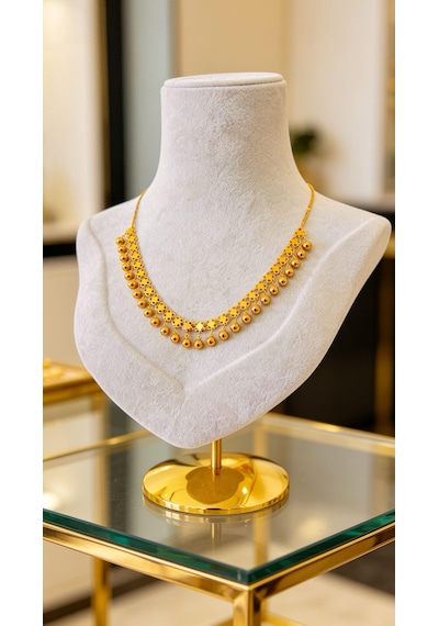 Kişniş Altın Kaplama Kolye Gold