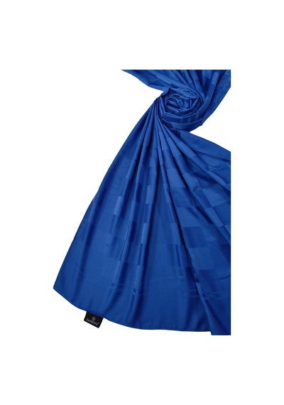 Mim Eşarp Emproyal Silver Jakar Dama Desenli Şal 75x190 Cm Saks