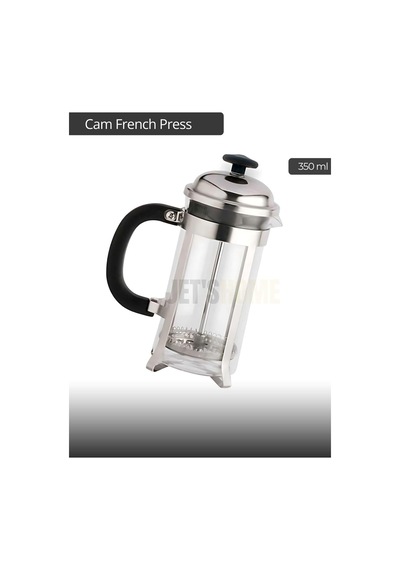 Tr Cam French Press Kahve Demleme Paslanmaz İç Yapı İnox 350 Ml Diğer