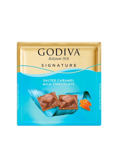 Godiva Tuzlu Karamelli Sütlü Çikolata Kare 60 G - 8 Adet Tarı