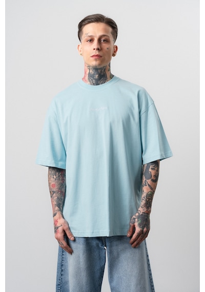 Respire Erkek Refined Baskılı Oversize T-shirt Bebe Mavi Bebek Mavisi
