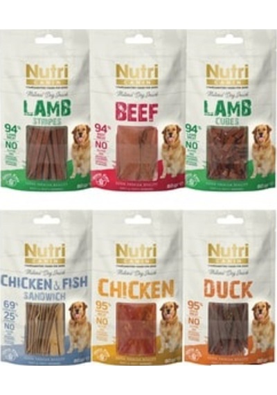 Nutri Canin Tahılsız Karma Köpek Ödül Maması 6 x 80 G