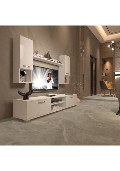 Decoraktiv Eko 5da Slm Dvd Tv Ünitesi Tv Sehpası Beyaz