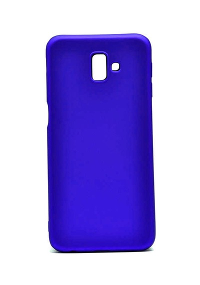 Samsung Uyumlu Galaxy J6 Plus Kılıf Zore Premier Silikon Kapak Saks Mavi