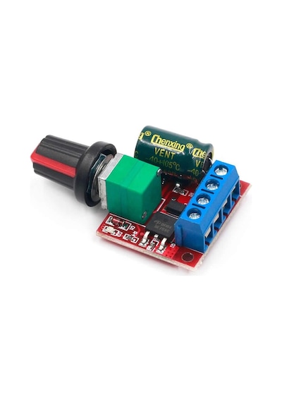 5v / 35v 5a Mini Dc Motor Sürücü Hız Kontrol Devresi 0-100% Pot Kontrollü Pwm Dc Led Dimmer