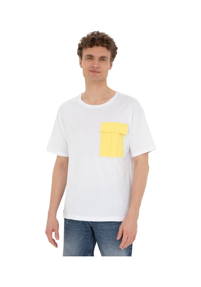 U.S. Polo Assn. Erkek Comfort Bisiklet Yaka Tişört Beyaz